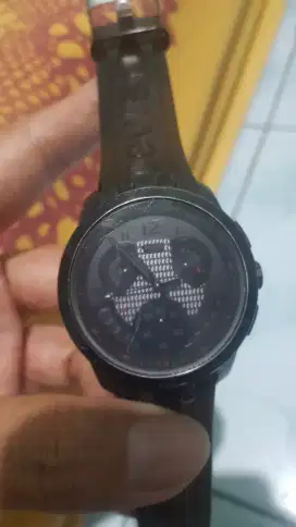 swatch retrograde cold hour black minus strap kw
