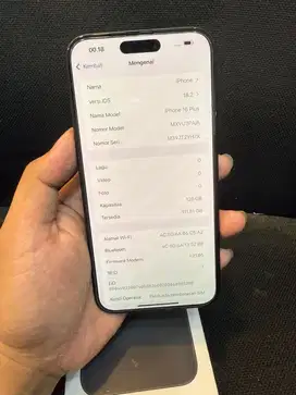 Iphone 16 plus 128 sebulan pakai