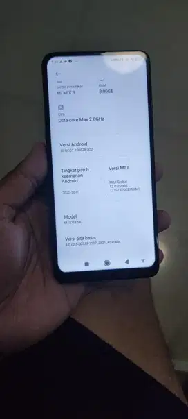 Xiaomi Mi MiX 3 8/256 msih bgus bengt no minus bs tuker tmabh