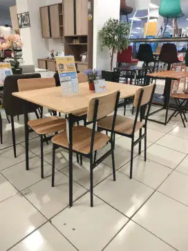 Aston meja makan minimalis bisa cicilan bunga 0%