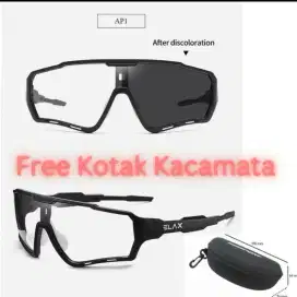 kacamata photocromic ELAX bonus case EVA