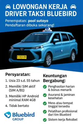 Lowongan driver taksi