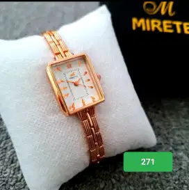 Jam wanita mirete rosegold original wanita