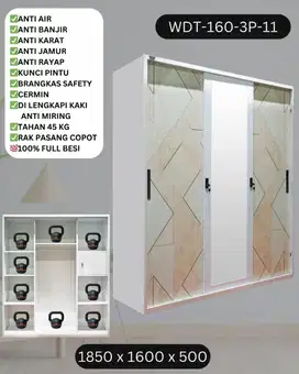 lemari kantor besi lemari pakaian minimalis besi pintu geser cod