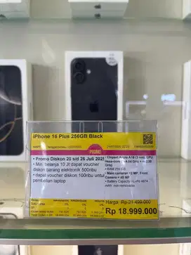 Iphone 16 plus 256gb