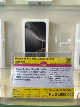 Iphone 16 Pro Max 256gb