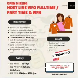 Loker Host live e-commerce tiktok