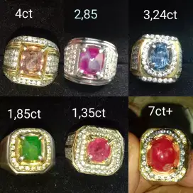 Permata Ruby Burma saphire songea