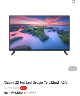 Xiaomi 32 Inc Led Google Tv L32m8-A2id