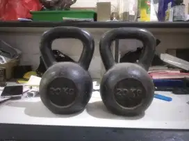 Sepasang Kettlebell 20kg Besi Solid