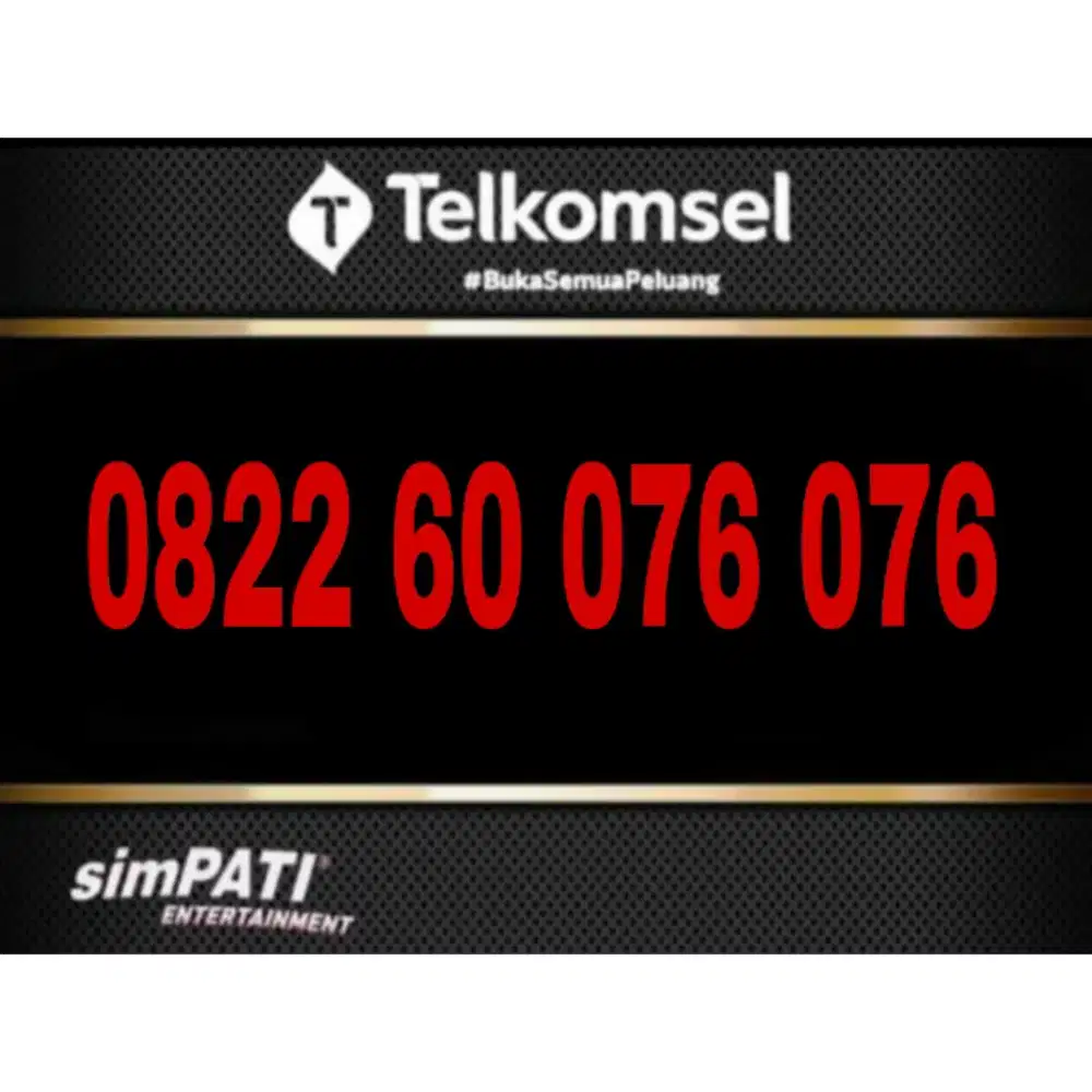 Nomor cantik telkomsel simpati 076 076