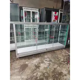 dijual etalase minimalis 2 meter etalase kaca etalase murah