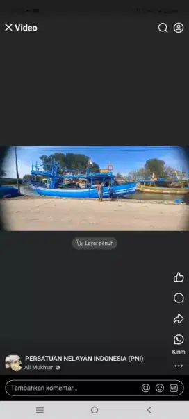 dijual kapal tangkap ikan  kondisi bagus. siap
