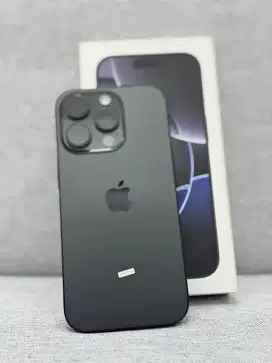 Iphone 16 Pro 128Gb Black ibox BH 100% cc 77 garansi mei 2026 fullset