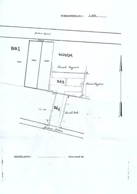 Dijual Tanah Lokasi Bagus Jl Ahmad Yani Sebelah BRI Blitar