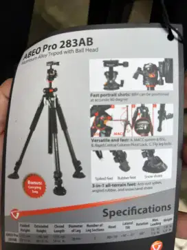 Tripod vanguard abeo pro 283 ab
