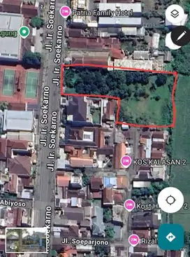 Dijual Sebidang Tanah Jl Ir. Soekarno Kota Blitar
