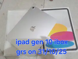Ipad gen 10 wiffi ex ibox garansi on