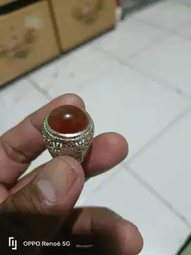Cincin batu cempaka iketan alpaka super ring 9