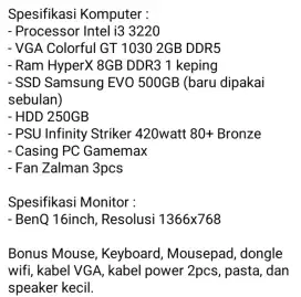 Pc gaming murah