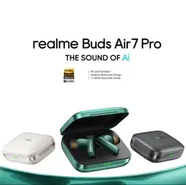 Earbuds realme Buds Air 7 Pro | AI Live Translator | Aviation Aluminum