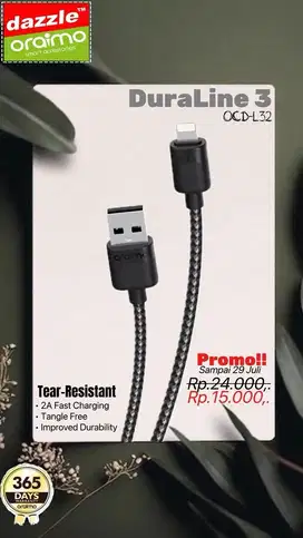 Kabel Data Type USB-A To Lightning OCD-L32