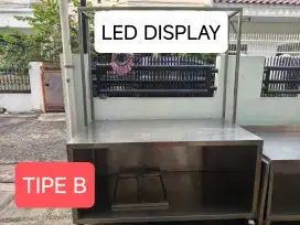 BOOTH STAINLESS 150x80cm