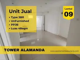 Jual 3BR Kosongan atas mall tower A apartment Bassura City