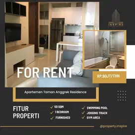 Sewa 1br Kondo Tares murah Furnished bagus siap huni dekat Mall Ta CP