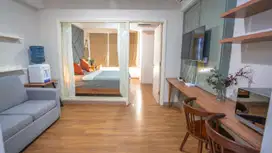 Apartemen 1 BR Furnished Lengkap Lokasi Strategis Dekat Jakarta