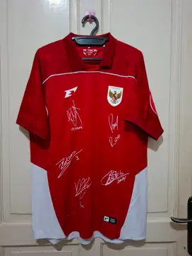 LIMITED EDITION: Jersey Kerah Timnas Indonesia Erspo Bertanda tangan