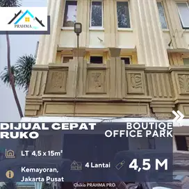 Kemayoran Jakpus Jual Ruko Lokasi Sangat Strategis Samping Jalan Raya