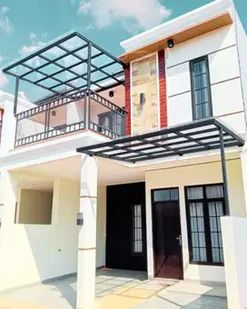 Rumah Gaya Bali - 900 JTan, Selangkah ke Tol & Stasiun LRT
