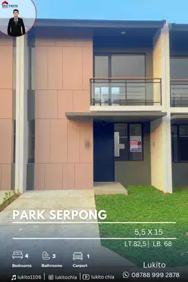 Disewakan Rumah Baru Siap Huni di Park Serpong