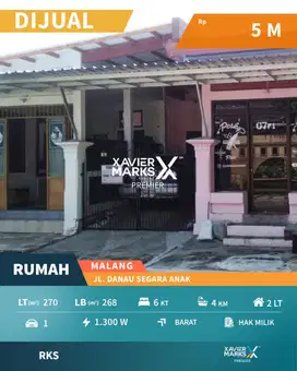 Dijual Rumah 6 Kamar Dan 2 Toko Aktif Di Sawojajar