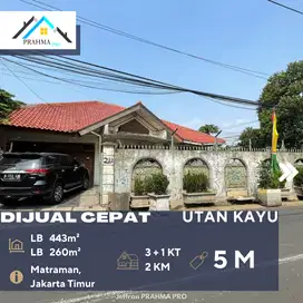 Utan Kayu Jakarta Timur Dijual Cepat Rumah Kokoh 2 Lantai