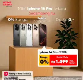 PROMO IPHONE 16 PRO MAX BUNGA 0% FREE 2x ANGSURAN