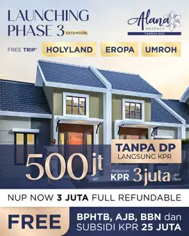 Rumah Alana Tambak Oso Wiguna Rungkut Pondok Tjandra OERR FREE Biaya!