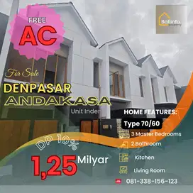 Perumahan cluster onegate Andakasa dkt Kerobokan Muding Denpasar barat