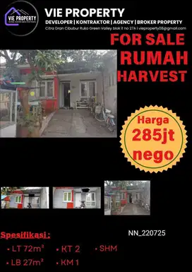 Di Jual Cepat Rumah Cantik Siap Huni. Harvest City Cibubur.