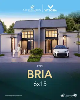 DIJUAL Rumah Tanpa DP Citra Garden Gowa type Bria 3 Kamar Tidur