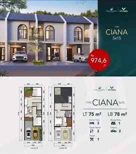 DIJUAL Rumah Terbaru Tanpa DP Citra Garden Gowa 2 Lantai type Ciana