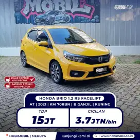 Honda brio RS 1.2 at 2021 garansi mesin 5 tahun