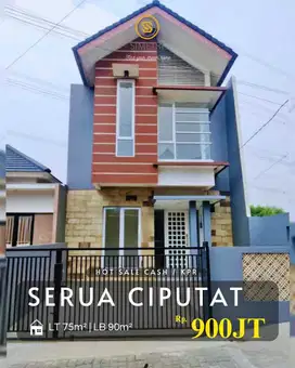 Dijual Rumah Baru dalam Mini Cluster Jalan Suka Karya Ciputat Tangsel