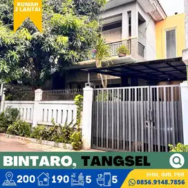 Rumah dijual Murah 2 Lt. Bintaro, TangSel dekat LRT Jurang Mangu, SHM