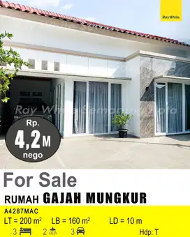 DIJUAL RUMAH DI GAJAH MUNGKUR A4287