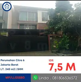 LELANG RUMAH CITRA GARDEN 6 CENGKARENG JAKARTA BARAT
