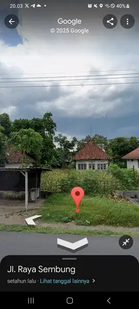 Di jual Tanah poros cocok untuk usaha atau Hunia di raya sembung
