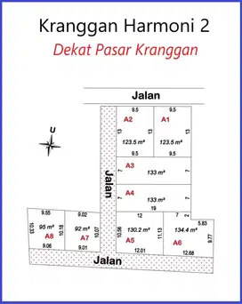 Kavling siap bangun Dekat Pasar Kranggan, include Fasum jalan 5 meter