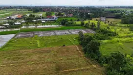 Dijual Tanah Los Sungai, View Sawah di area Tanah Lot Tabanan